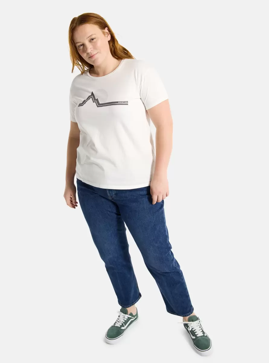 Burton - T-Shirt À Manches Courtes Classic Retro Femme Femme En Ligne T-Shirts - 3