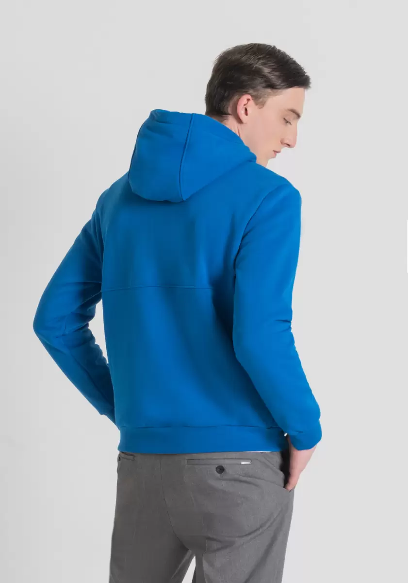 Homme Sweat-Shirts Cobalt Sweat-Shirt Regular Fit En Coton Mélangé Stretch Avec Logo Brodé Antony Morato - 1
