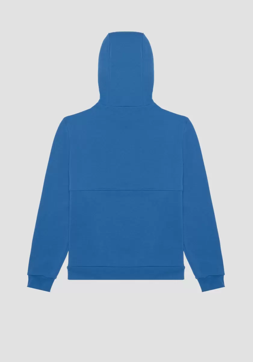Homme Sweat-Shirts Cobalt Sweat-Shirt Regular Fit En Coton Mélangé Stretch Avec Logo Brodé Antony Morato - 4