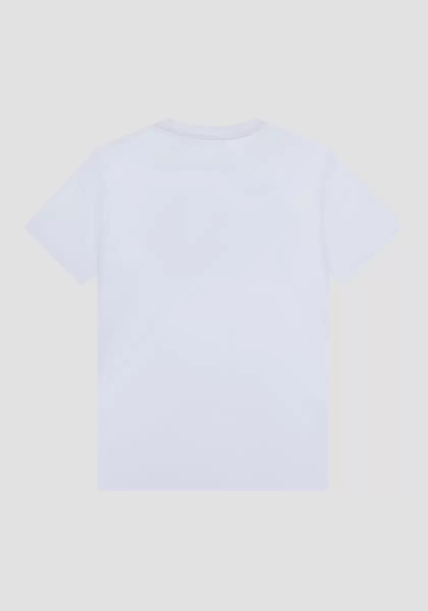 Antony Morato T-Shirts Et Polos Crème T-Shirt Regular Fit En Pur Coton Avec Impression Logo En Caoutchouc Homme - 1