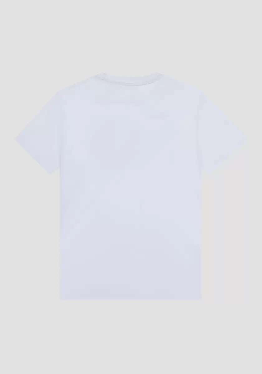 Antony Morato T-Shirts Et Polos Crème T-Shirt Regular Fit En Pur Coton Avec Impression Logo En Caoutchouc Homme - 3