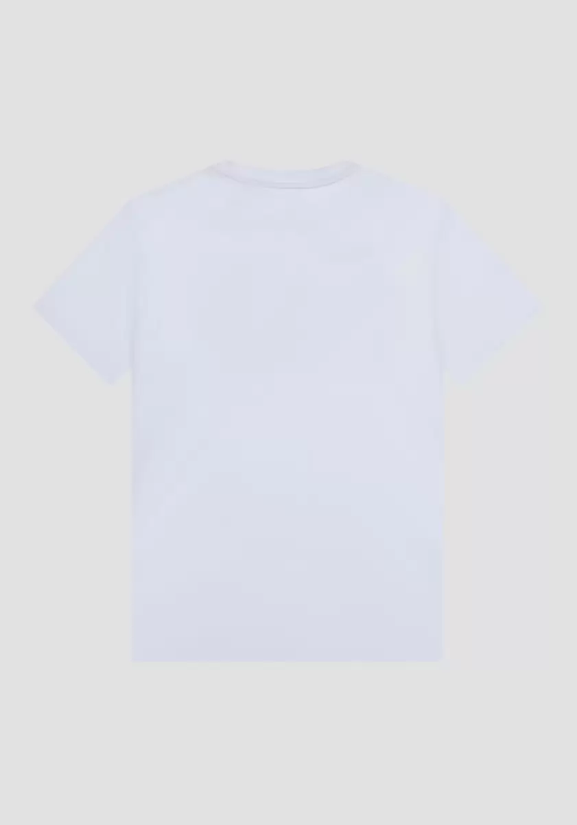 Antony Morato T-Shirts Et Polos T-Shirt Regular Fit En Viscose Durable Avec Impression Logo Crème Homme - 1