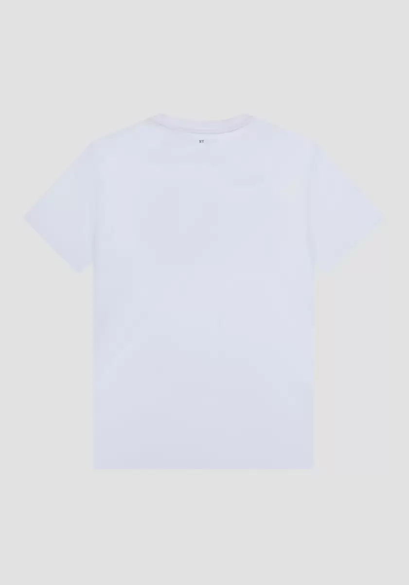 Antony Morato Crème T-Shirt Regular Fit 100 % Coton Doux Avec Imprimé Panthère Homme T-Shirts Et Polos - 4