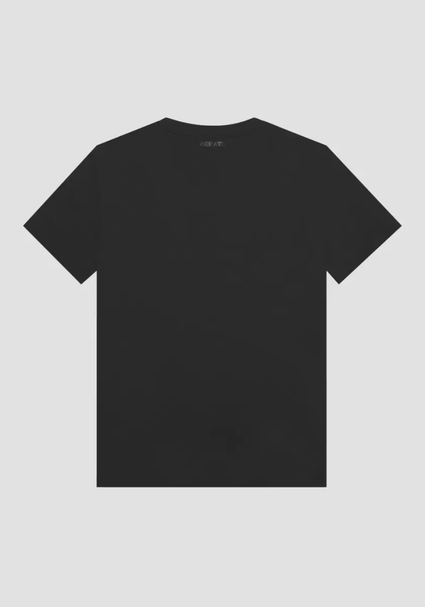 T-Shirt Regular Fit 100 % Coton Avec Impression Richard Hambleton Antony Morato T-Shirts Et Polos Noir Homme - 4