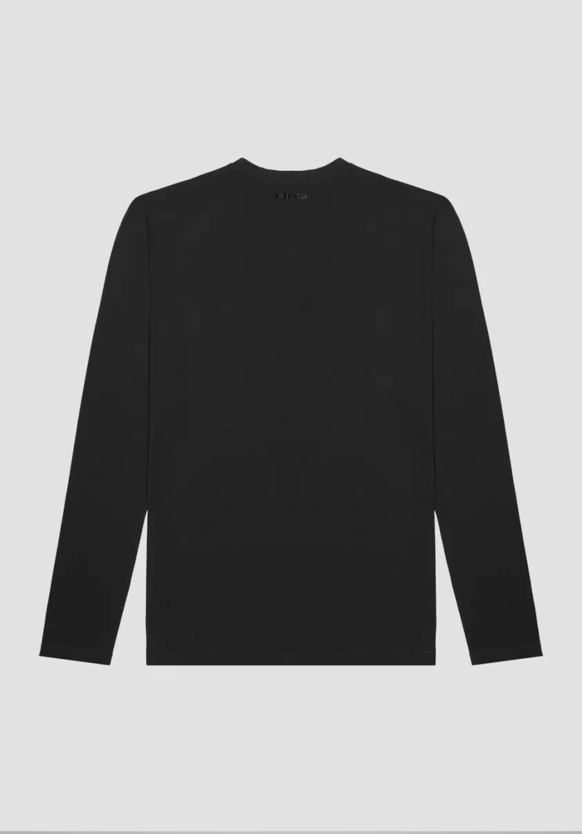 Noir T-Shirts Et Polos Homme T-Shirt Regular Fit 100 % Coton Avec Impression Tigre Antony Morato - 4