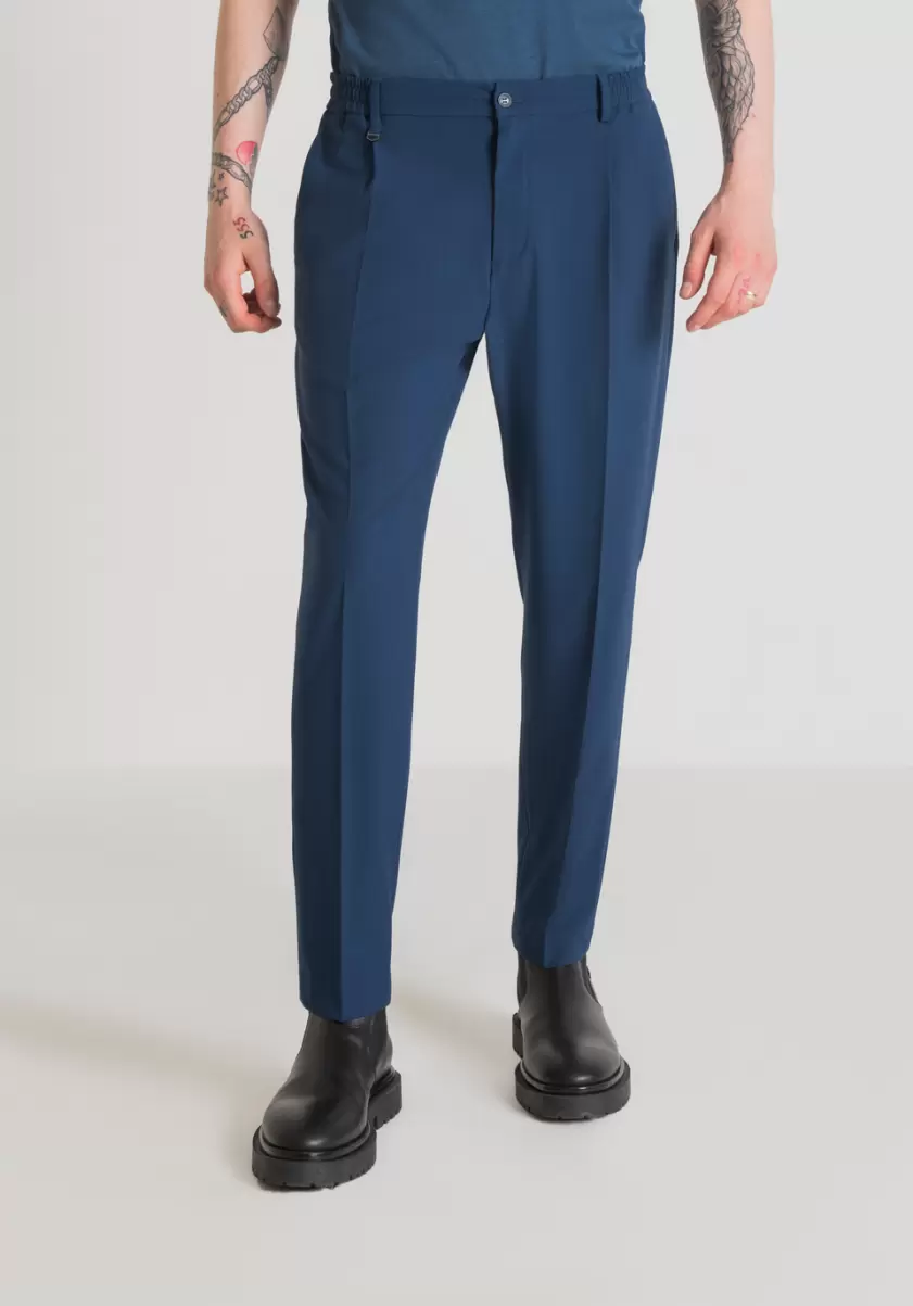 Pantalons Antony Morato Homme Avio Pantalon Regular Fit « Cora » En Tissu De Viscose Mélangée Élastique