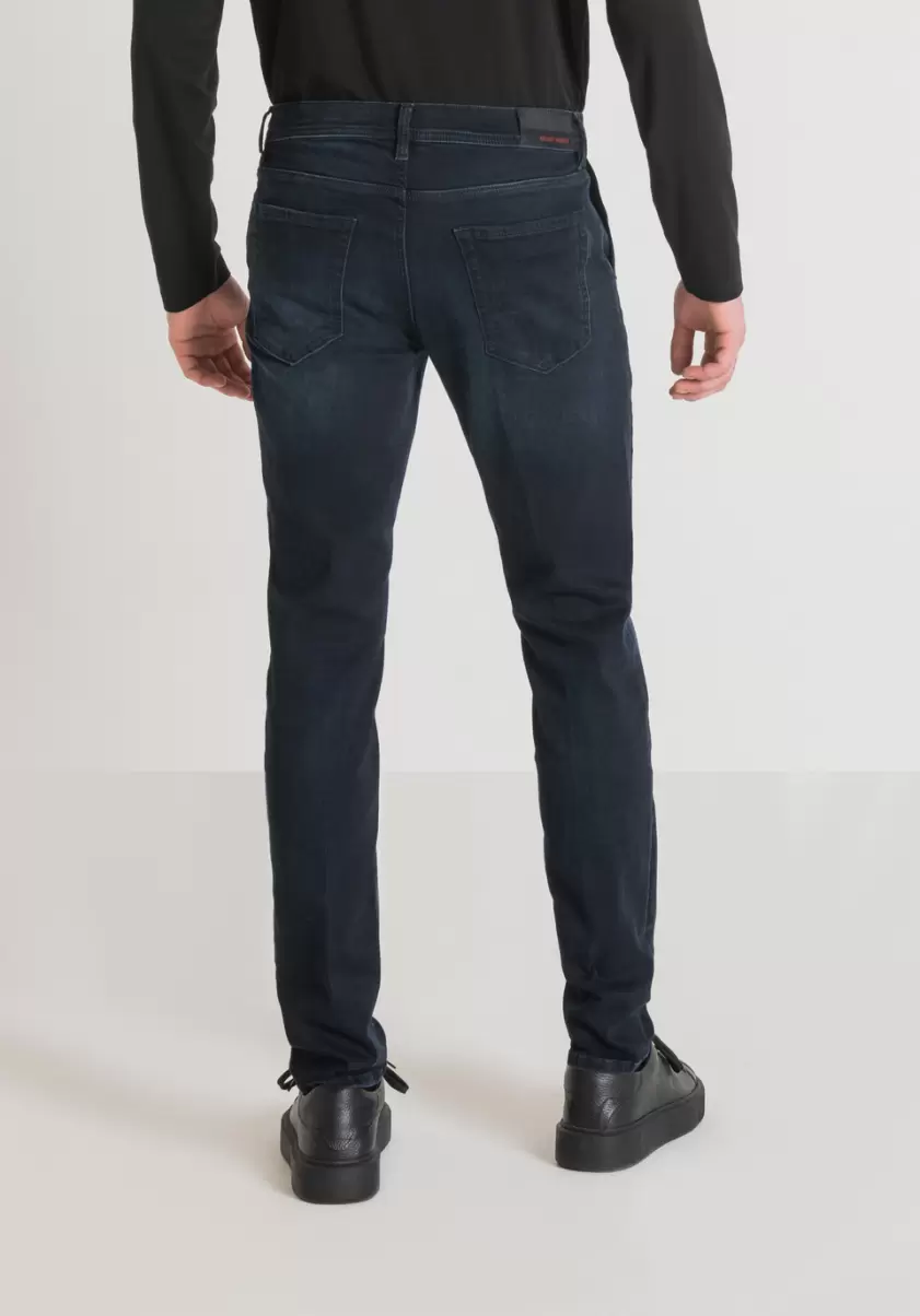 Bleu Denim Jean Skinny Fit « Mason » En Denim Bleu Power Stretch Avec Délavage Foncé Homme Antony Morato Jeans - 1