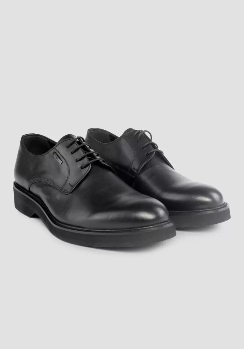 Chaussures Formelles Noir Derbies « Sean » En Cuir Homme Antony Morato - 2