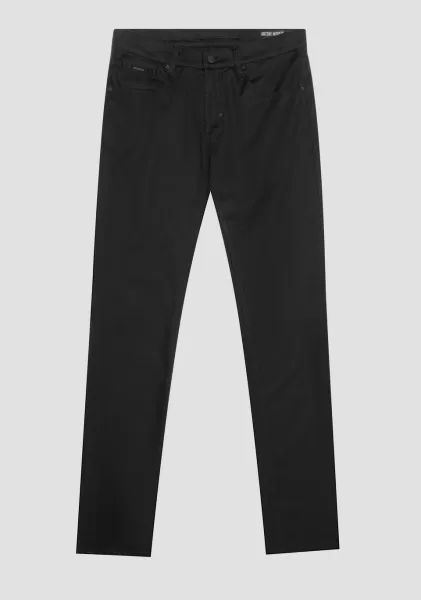 Noir Pantalons Homme Antony Morato Pantalon Skinny Fit « Barret » En Coton Armuré Stretch