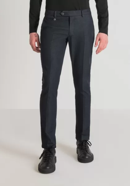 Bleu Denim Pantalon Skinny 'Bryan' En Denim Extensible De Coton Mélangé Homme Antony Morato Pantalons