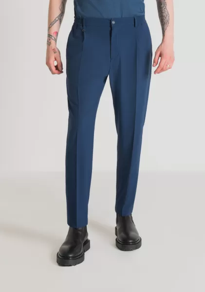 Pantalons Antony Morato Homme Avio Pantalon Regular Fit « Cora » En Tissu De Viscose Mélangée Élastique