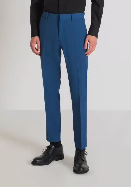 Bleu Antony Morato Pantalons Pantalon Slim Fit « Bonnie » En Tissu Stretch Homme