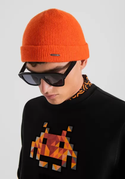 Antony Morato Hat Homme Orange Chapeaux Et Casquettes